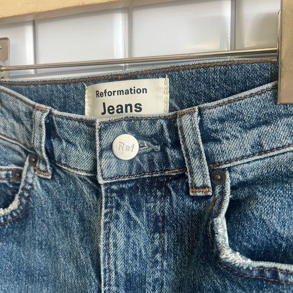 Reformation Palermo Destroyed Jeans Size 24 - Picture 2 of 10